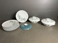 Noritake Cooking Serve Wild Ivy with 9 Plates