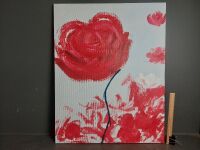 Red Rose Oil on Canvas