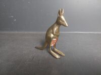 Collectable Australian Animal Teaspoons, Drink Coasters w. Copper Art Kangaroo - 4