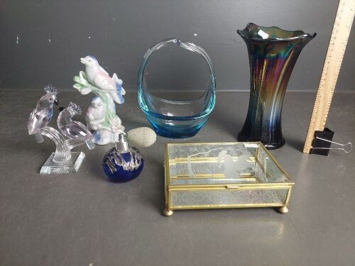 Mixed lot of Murano Carnival Glass, Murano Glass, Crystal etc 