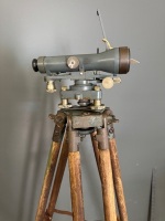 Antique Transit Theodolite by Cooke Troughton & Simms on original C.T.S Tripod w. omg case - 2