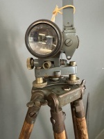 Antique Transit Theodolite by Cooke Troughton & Simms on original C.T.S Tripod w. omg case - 4