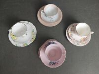 Four Fine Bone China Trios inc. Roslyn, Foley & RC Japan - 2