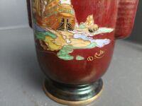 Crown Devon Hand Painted Vase by D Cole, Carltonware Plates, Teatime Cups & Saucers & Japanese Tea Cups - 6