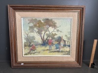 Original Alex Hill The Artists Oil on Board