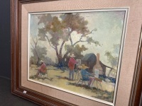 Original Alex Hill The Artists Oil on Board - 2