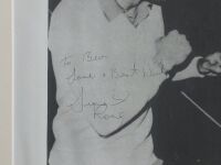 Signed Lionel Rose with ELVIS print photo - 2