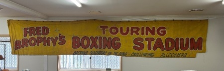 Large Brophys Touring Boxing Stadium - Gladiators Of The Ring - Canvas Banner