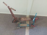 2 Vintage Metal Scooters - 2