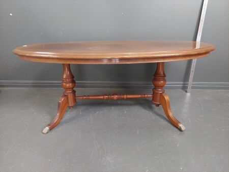 Claw Footed Oval Coffee Table