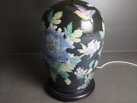 Hand Painted Asian Style Table Lamp - 3