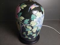 Hand Painted Asian Style Table Lamp - 4