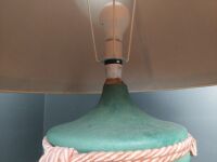 1980s Ceramic Green & Pink Table Lamp - 3