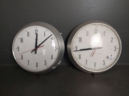 2 x Smiths Commonwealth of Australia Wall Clocks