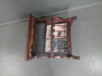 Mid Century Wooden Magazine Rack - 3