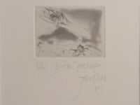 Original John Olsen Bird & Grasshopper signed etching limited edition 16 of 30 - 2