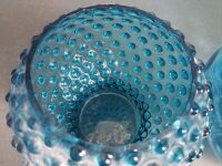 Large Blue Glass Lot with Jar & Bowls - 3