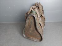 Antique Leather Camel Water Canteen - 3