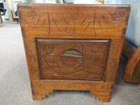 Extra Large Hand Carved Camphor Chest - 3