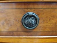 Beautiful Wooden 4 Draw Bedside Table with Brass Handles - 4