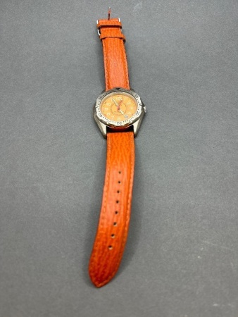 Jemis Japanses Watch - Orange Band - New Battery