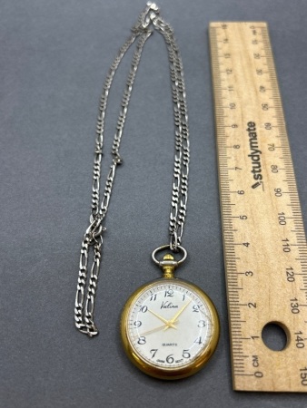 Valina Pocket Watch with Sterling Silver Chain