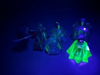 Green Depression Glass Perfume Bottles - 1 Uranium Glass