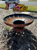 Handmade Firepit on Tire Rims with Legs made by Ted Moran (Yandina) - CHOICE LOT