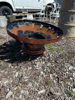 Handmade Firepit on Tire Rims with Legs made by Ted Moran (Yandina) - CHOICE LOT - 2