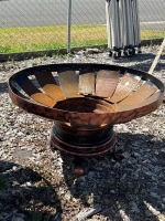 Handmade Firepit on Tire Rims with Legs made by Ted Moran (Yandina) - CHOICE LOT - 2