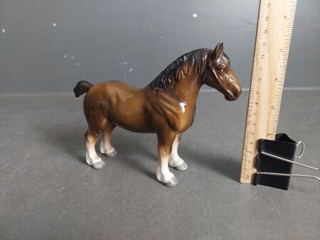 Shire Horse Figurine - Marked Japan