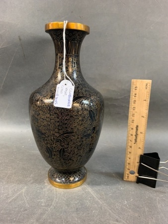 Vintage Cloisonne Vase - Slight Dent
