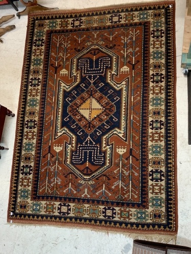 Vintage Hand Knotted Persian Wool Rug - App. 1900 x 1350mm