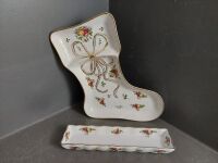 2 x Royal Albert Trays - 1x Stocking Tray - 1x Mint Tray - 2