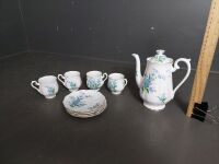 9 Piece Royal Albert Handpainted Floral and Gilded China - Forget me Not Edition