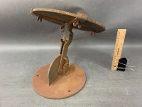 Vintage Industrial Bench Top Adjustable Cake Decorating Stand - 3