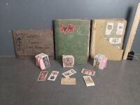 Large Collection of Antique Cigarette Picture Albums 