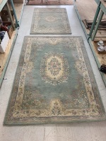 2 Matching Indian Heavy Wool Floor Rugs