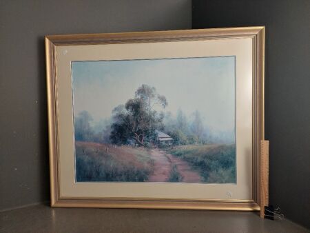 Farm House Framed Print - Signed Bottom Left Corner