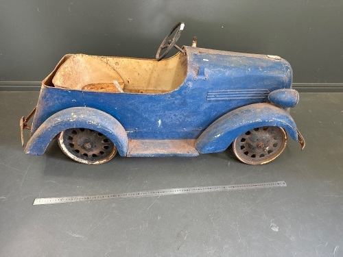 Large Antique Push Car