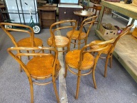 6 Bent Wood Chairs in Beautiful Condition - 2