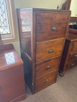 Four Drawer Wooden Filing Cabinet - 2