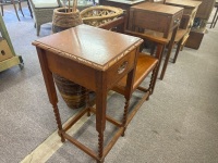 Mid Century Farm House Style Telephone Table - 5