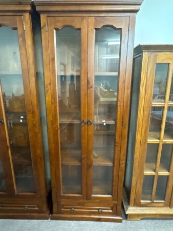 Large 3 Sided Glass Display Cabinet