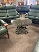 Mid Century Coffee Table Glass & Metal by Matcham Skipper - 4