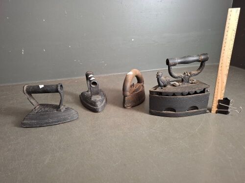 4 Antique Sad Irons