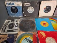 A Big Bundle of Mixed Genre 45 Sized Vinyl Records - 2