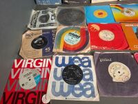 A Big Bundle of Mixed Genre 45 Sized Vinyl Records - 4