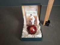 Sir Donald Bradman AC Centenary Ceramic Cricket Ball Boxed