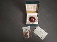 Sir Donald Bradman AC Centenary Ceramic Cricket Ball Boxed - 2